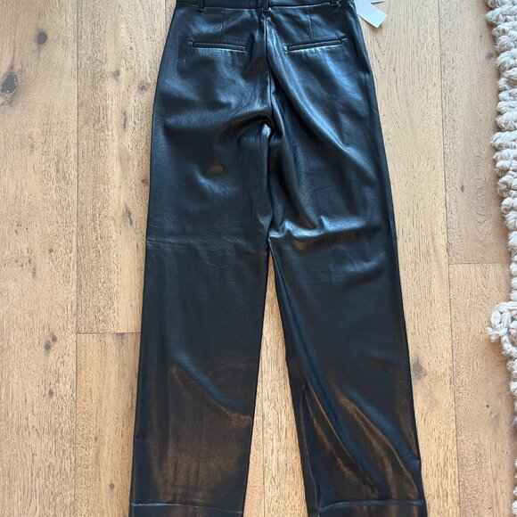 Wilfred - Effortless Pants - Black Vegan Leather - Size 6 BNWT - Picture 10 of 10